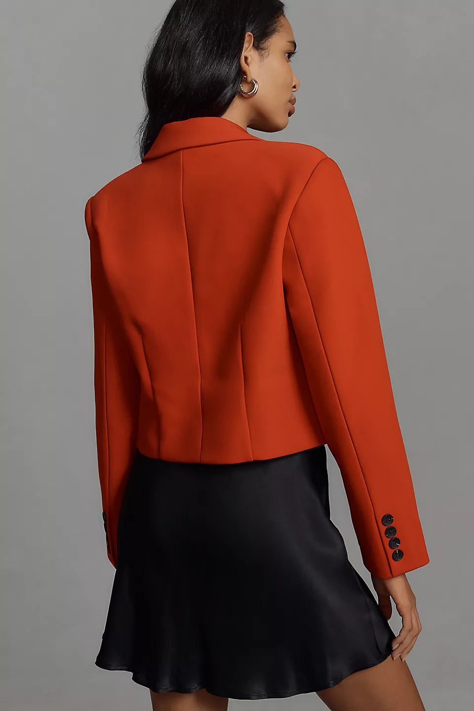 Avec-Les-Filles-Cropped-Boxy-Suit-Blazer-Back