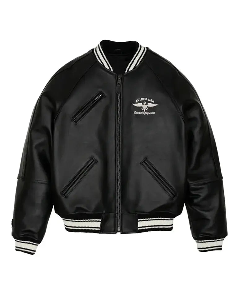 Avirex Stadium Leather Jacket Zing Apparel