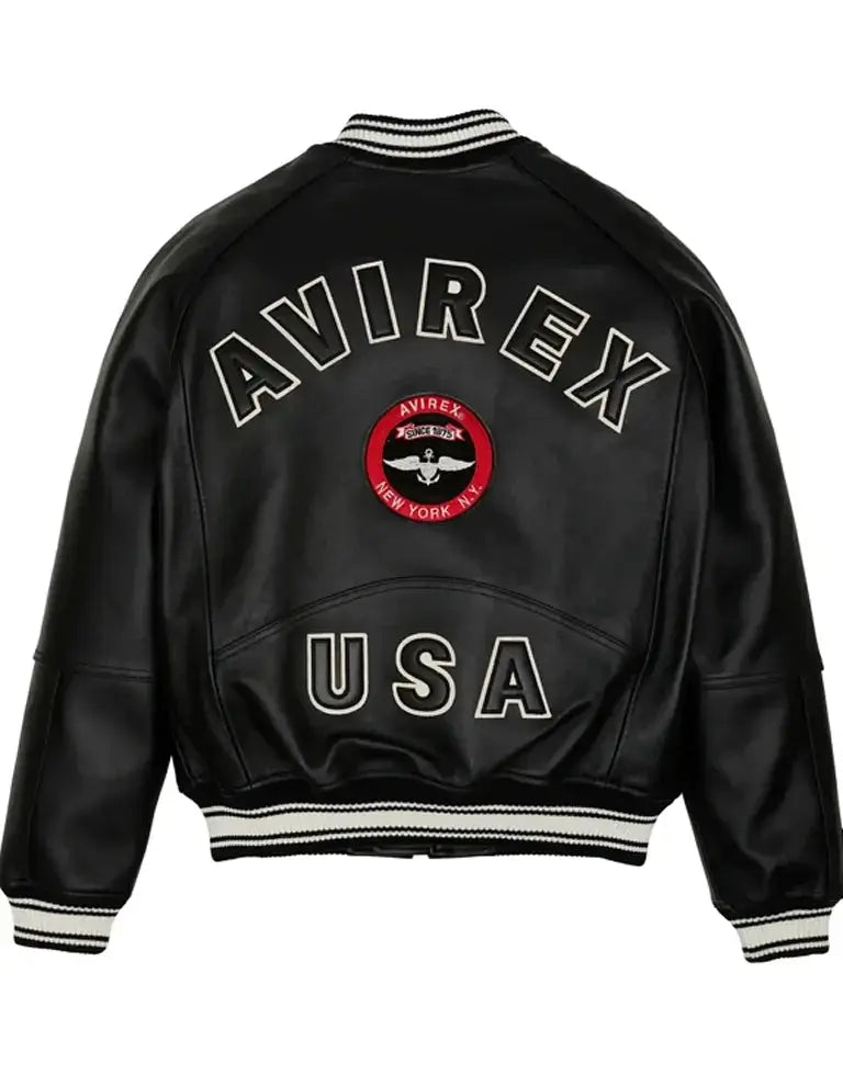 Avirex Stadium Leather Jacket Zing Apparel