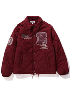 BAPE-Patch-Coach-Jacket-Red