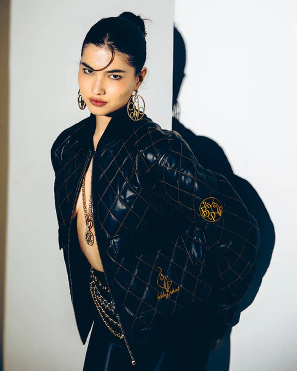 Baby-Phat-Anniversary-Quilted-Bomber-Jacket