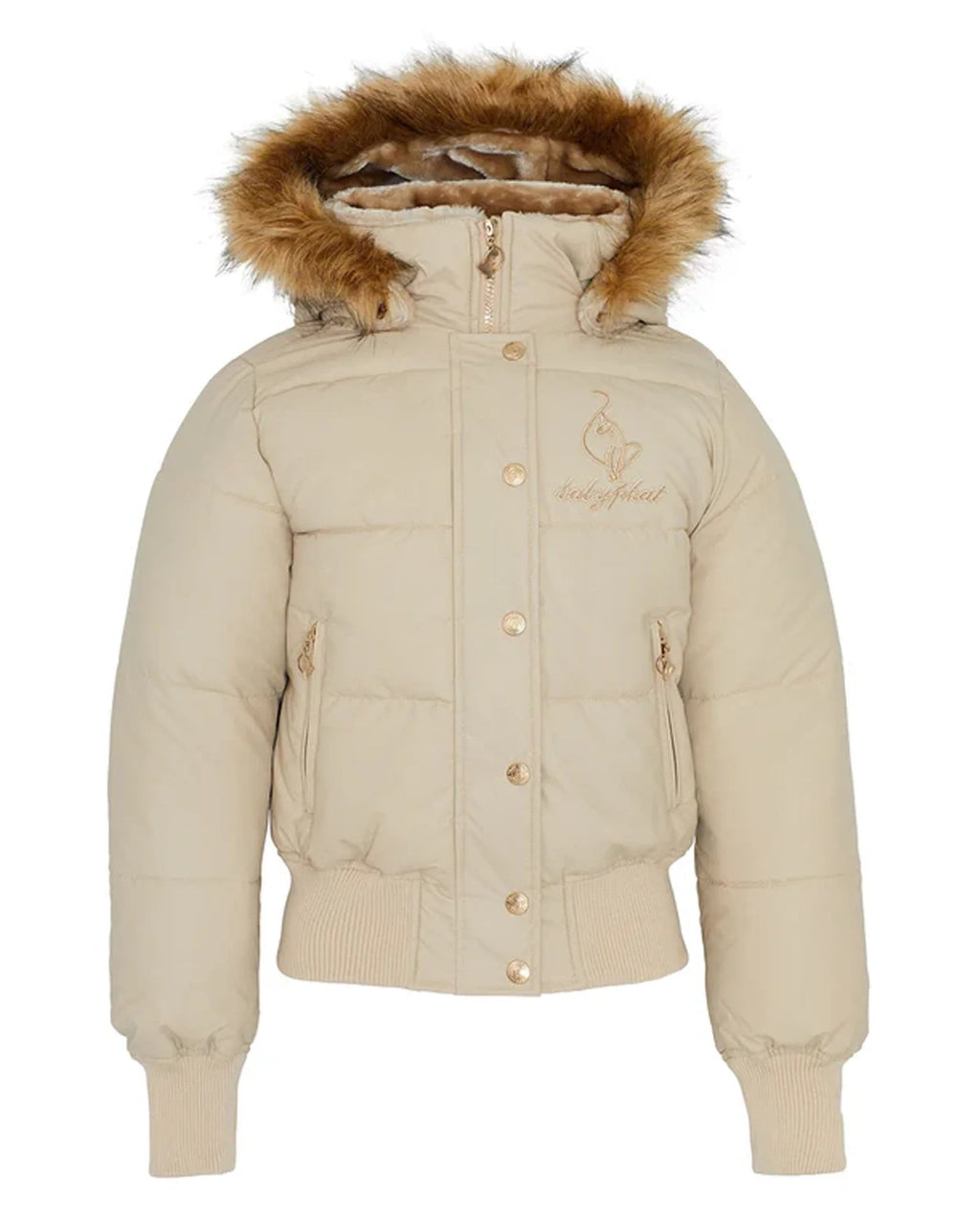 Baby-Phat-Beige-Puffer-Jacket