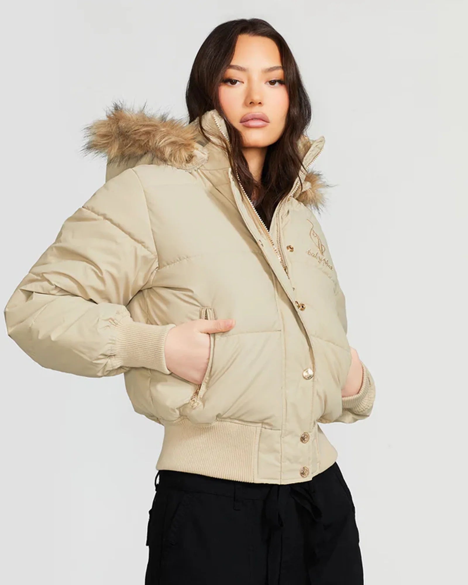 Baby-Phat-Puffer-Jacket-Beige
