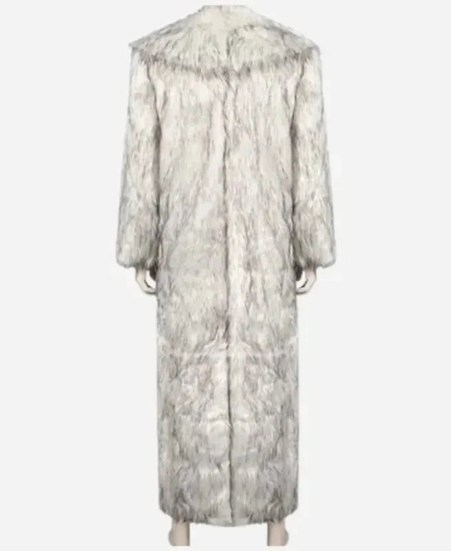 Ryan Gosling Ken White Shearling Women Fur Coat Zing Apparel
