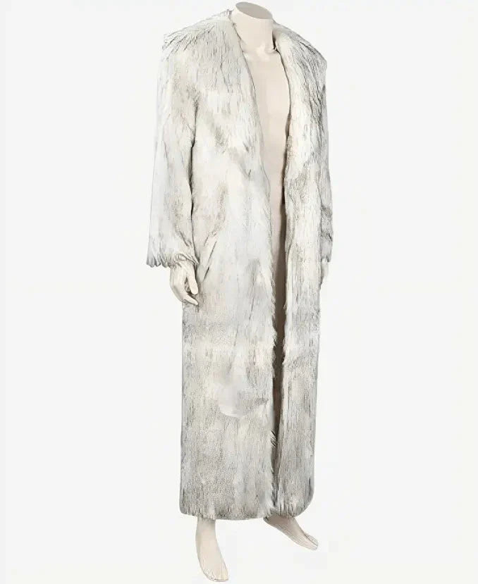 Ryan Gosling Ken White Shearling Women Fur Coat Zing Apparel