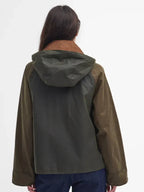 Barbour Reighton Waxed Cotton Jacket Women Back