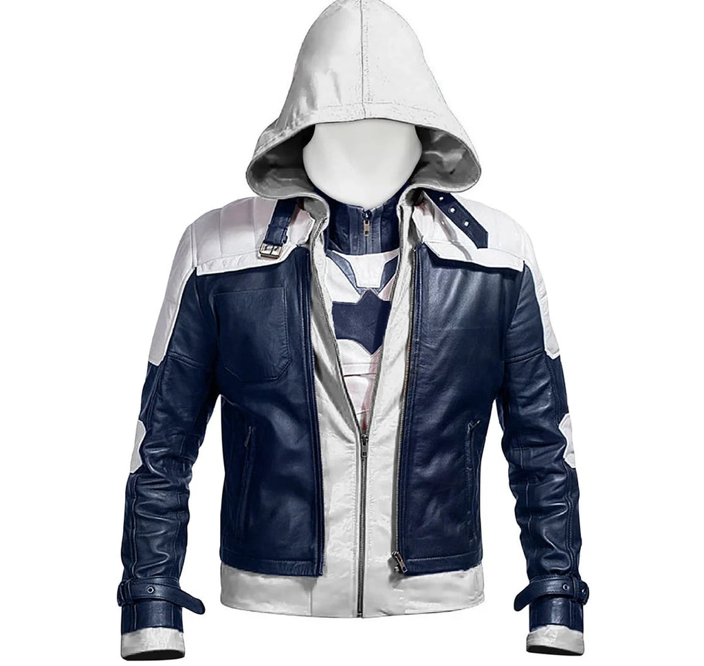 Batman Arkham Knight Leather Hood Jacket
