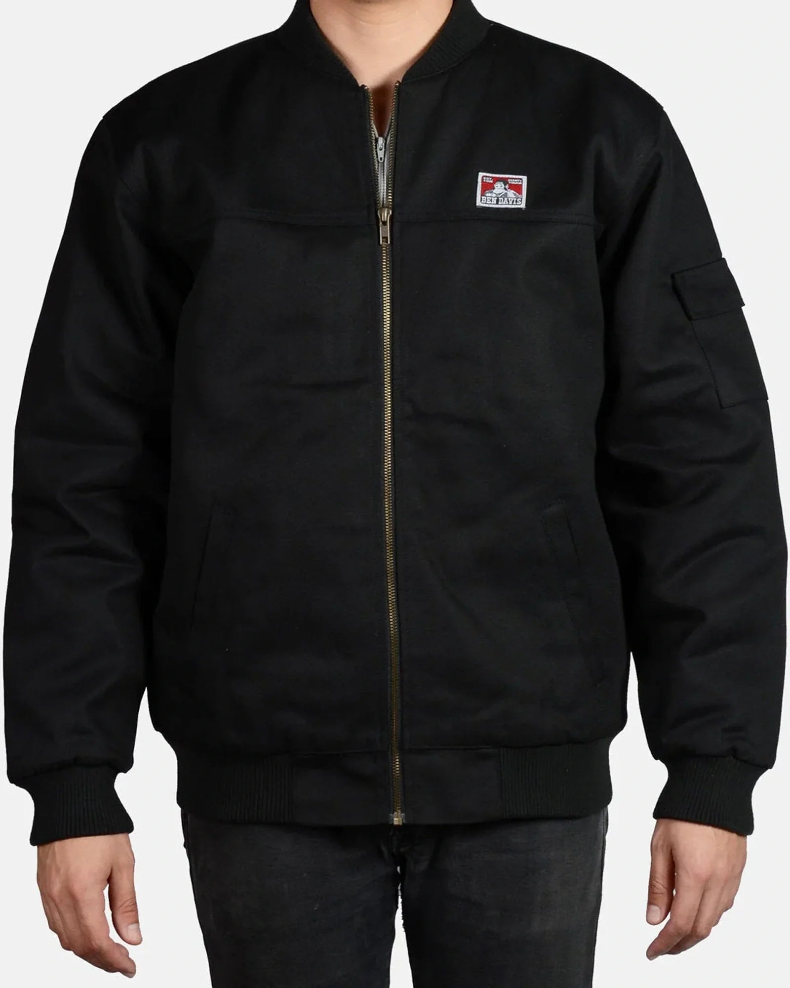 Ben-Davis-Bomber-Jacket-Black
