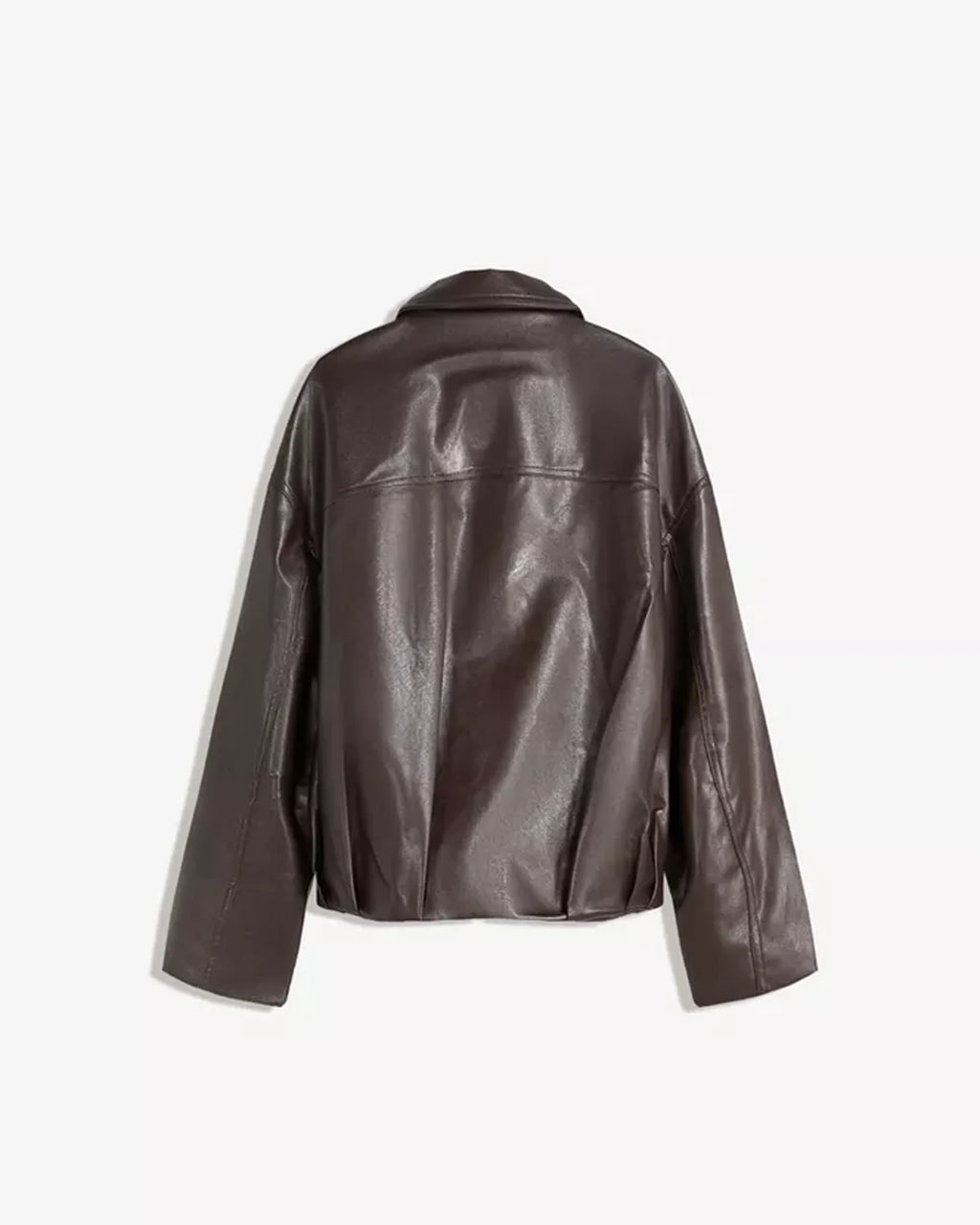 Bershka-Leather-Brown-Jacket
