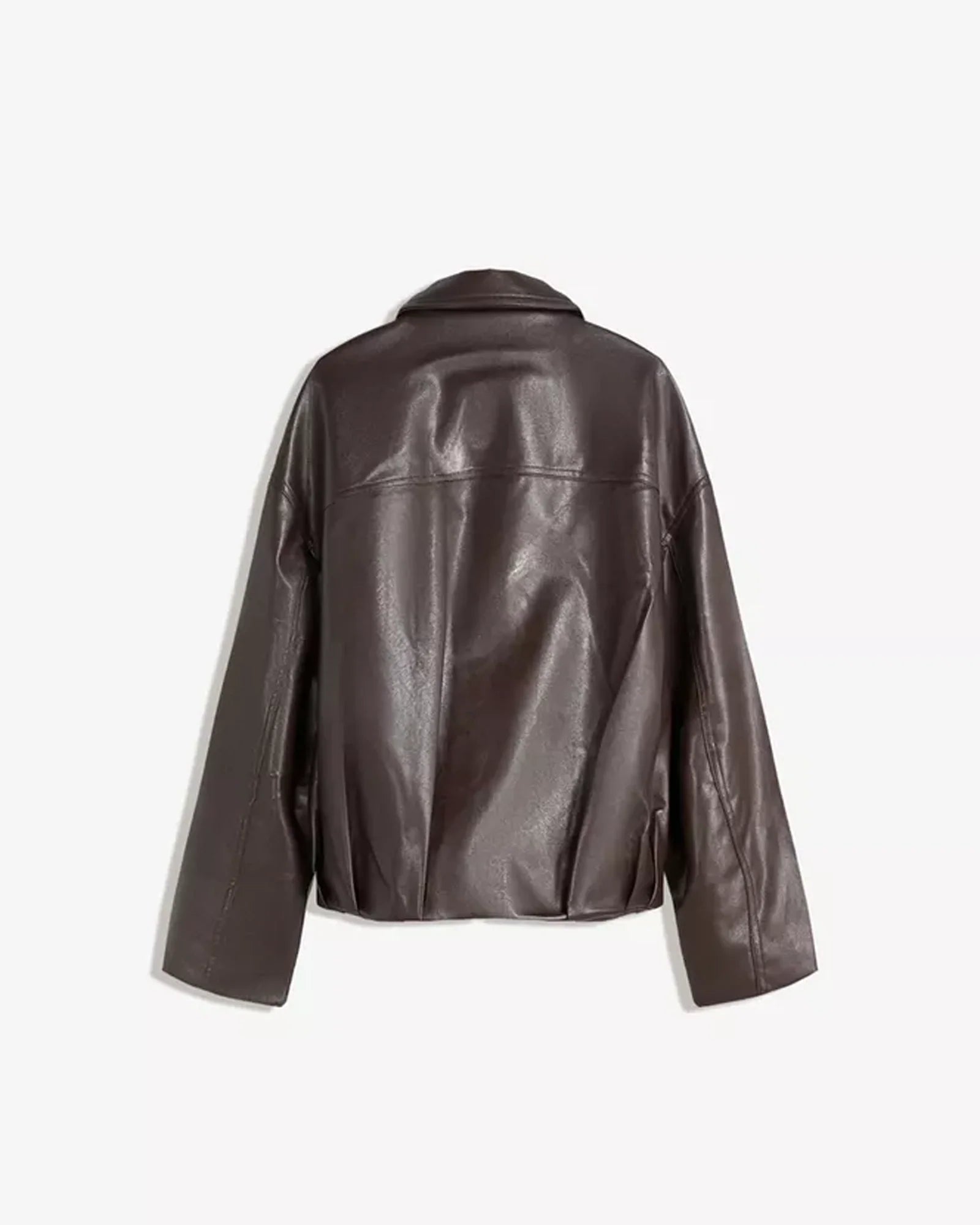Bershka-Leather-Brown-Jacket