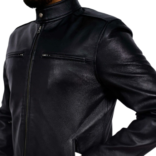 Best Plaing Leather Biker Jacket