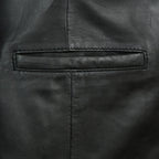 Fitted Leather Blazer Women Black Zing Apparel