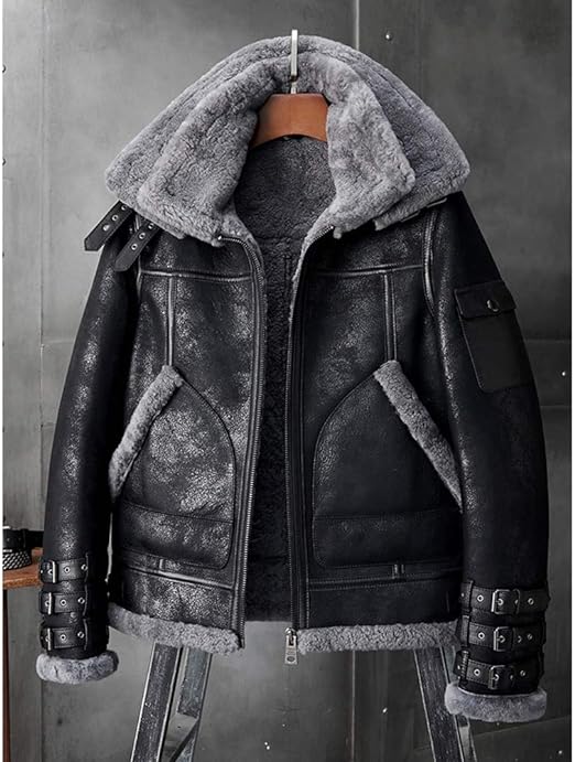 Black-Shearling-Leather-Jacket-Sale