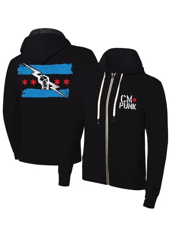 Black Cm Punk Hoodie
