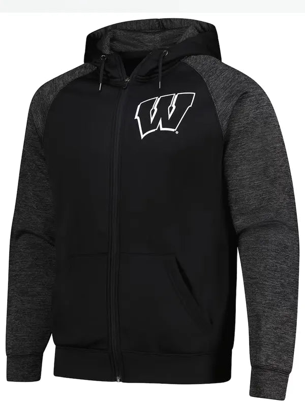 Black Wisconsin Badgers Hoodie