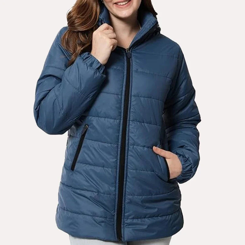 Women's Long Duffel Puffer Jacket Zing Apparel