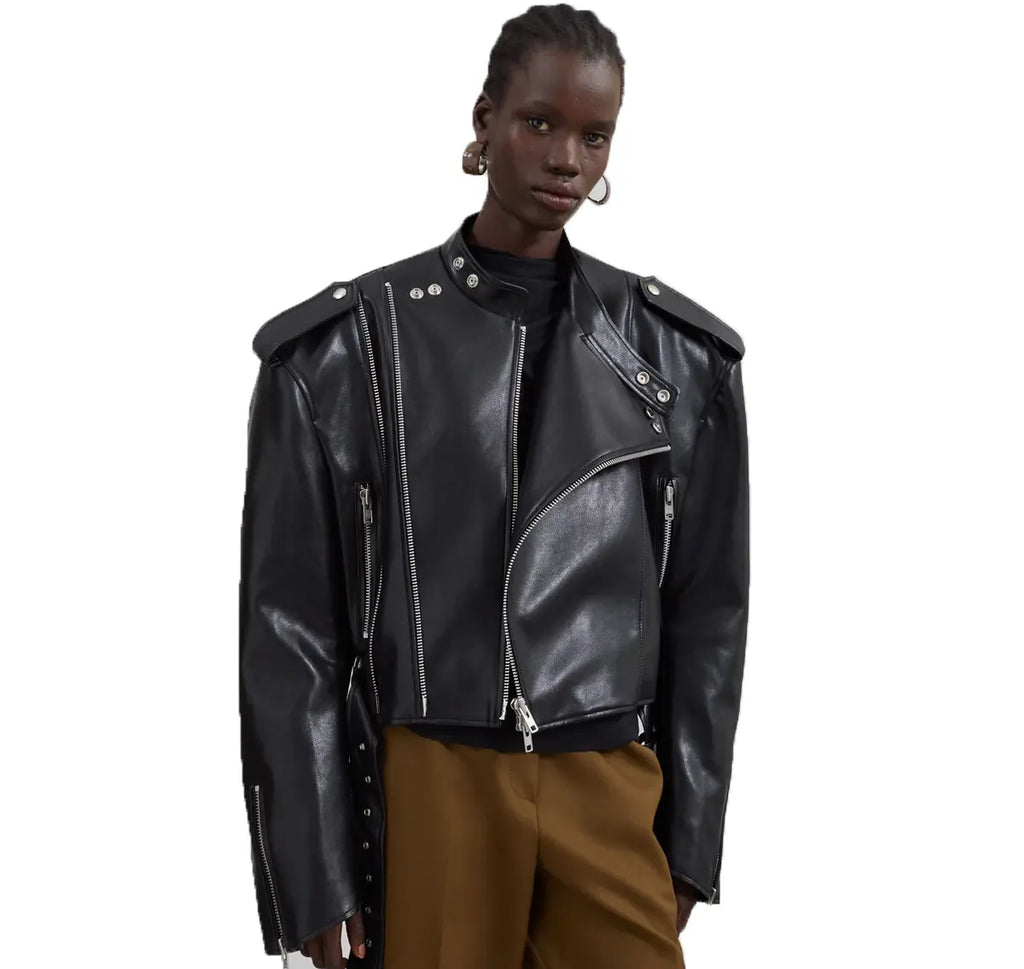 Boxy Leather Jacket