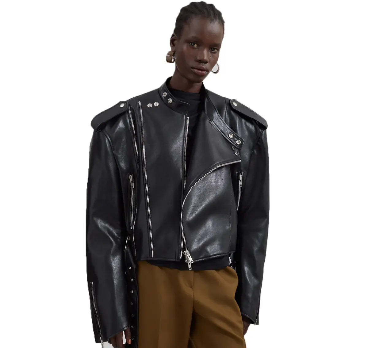 Boxy Leather Jacket