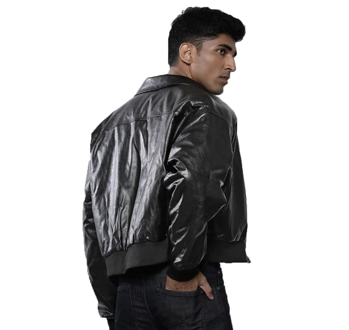 Boxy Leather Jacket