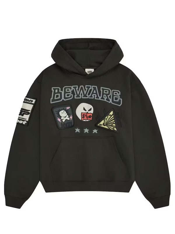 Broken-Planet-Beware-Hoodie-In-Black