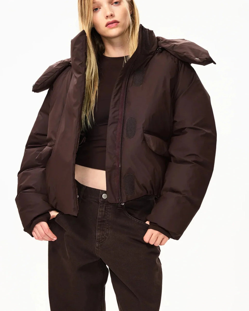 Brown-Khy-Puffer-Jacket