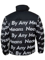 Goku Drip Black Puffer Jacket