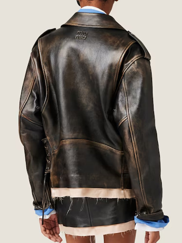 Miu Miu Leather Jacket For Men And Women