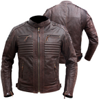 Buy Brown Leather Biker Jacket