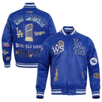 Buy Pro Standard MLB Los Angeles Dodgers World Series Womens Rib Satin Jacket