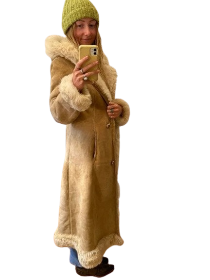 Buy Vintage 70s Penny Lane Shearling Leather Coat