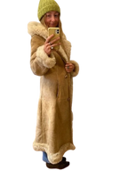 Buy Vintage 70s Penny Lane Shearling Leather Coat