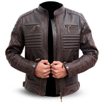 CE Armour Brown Dimex Biker Jacket