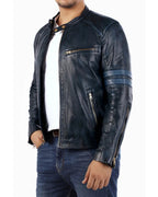 Cafe Racer Biker Jacket