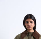 Casual padded denim Barn jacket women