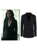 
Catherine Weaver The Night Agent S03 Black Double Breasted Blazer