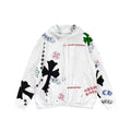 Chrome Hearts Stencil Multi Cross & Horseshoe Pullover Hoodie