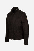 Craig suede blouson jacket front view stylish look