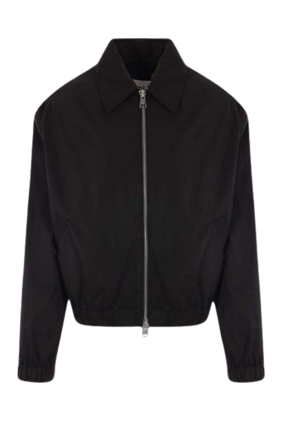 Casual Cotton Zipper Jacket Women, Black Zing Apparel