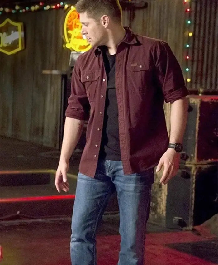 Dean-Winchester-Red-Shirt-front