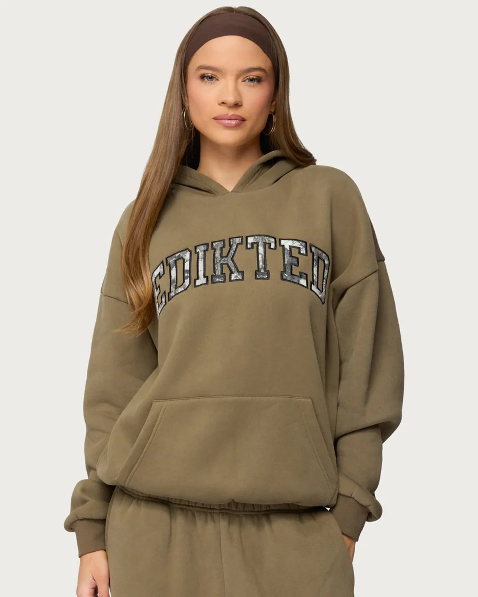 Edikted Camo Crush Hoodie