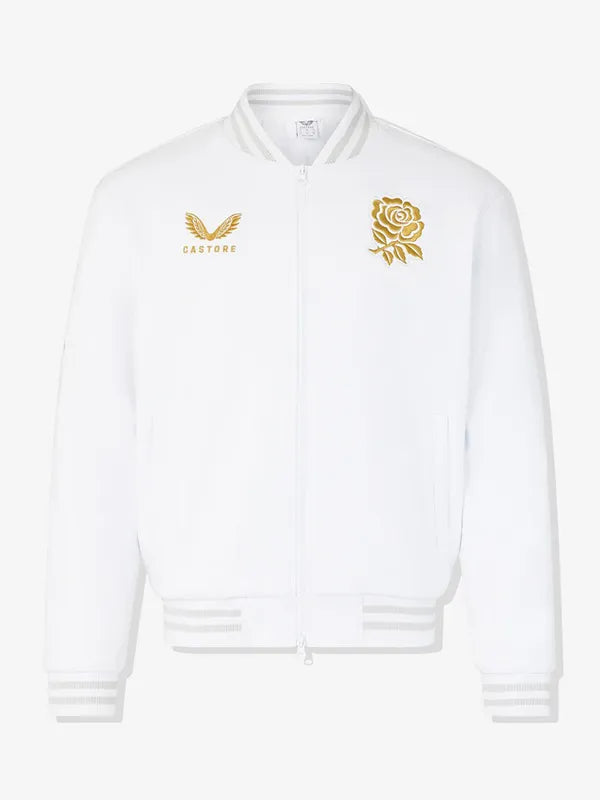 England-Rugby-x-Undefeated-x-Castore-Unisex-White-Bomber-Jacket