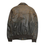 Frye Leather Jacket Brown Sale