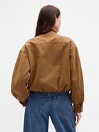 Gap-Brown-Twill-Bubble-Jacket-Back