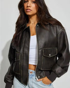 Garage-Clothing-Dark-Brown-Leather-Jacket