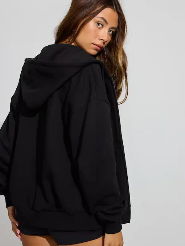 Garage Ultrafleece Full Zip Hoodie Black Back