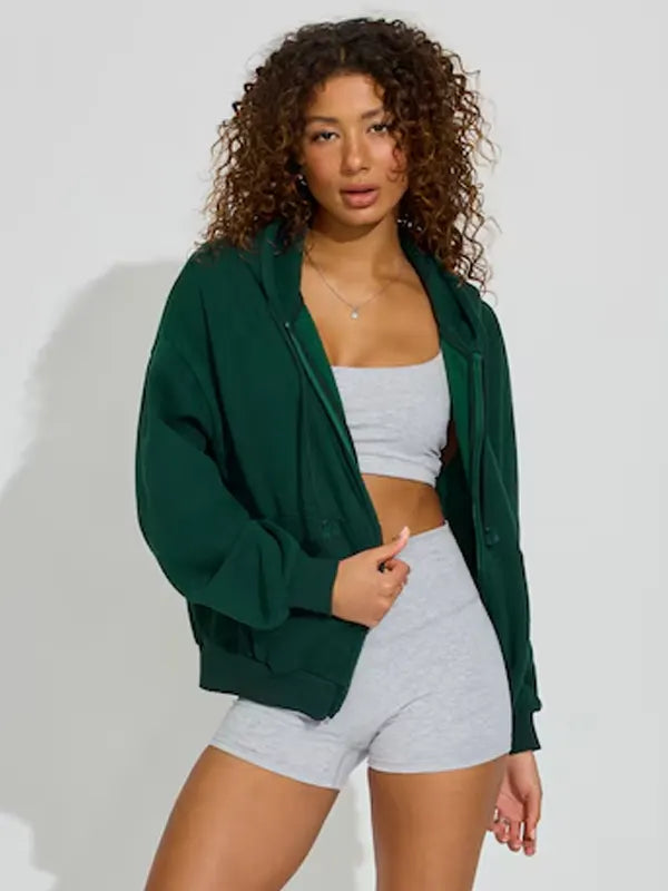 Garage Ultrafleece Full Zip Hoodie Green