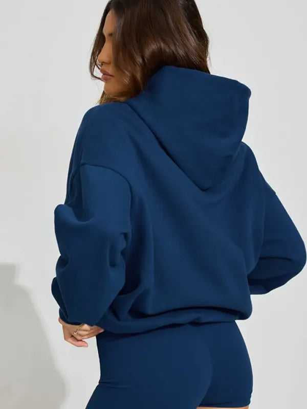 Garage Ultrafleece Hoodie Midnight Blue Back