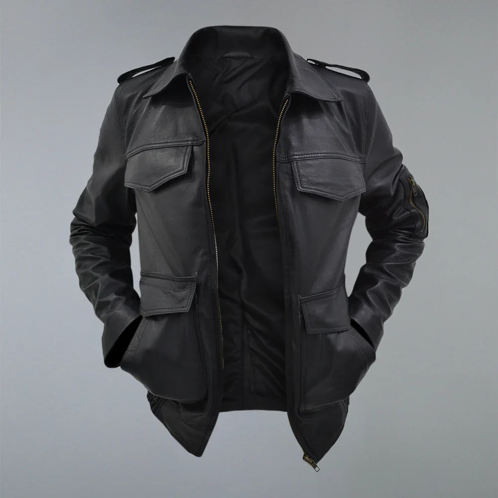 German_Police_Leather_Jacket_For_Sale