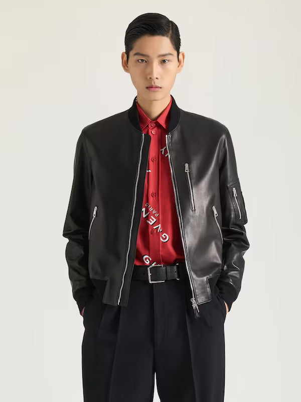 Givenchy-Black-Leather-Jacket