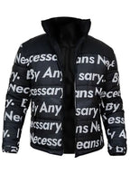 Goku Drip Black Puffer Jacket